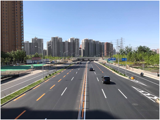 北苑路一期道路工程主体顺利完工(图1)